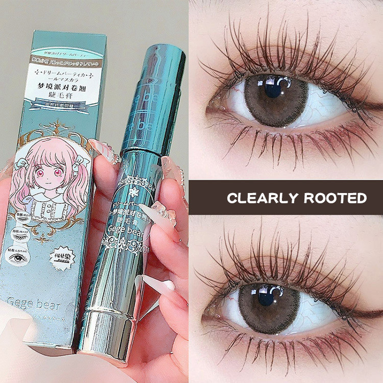 Long-lasting mascara to lengthen, thicken and curl eyelashes, natural and smudge-free